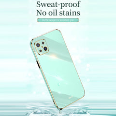 XINLI Straight Edge 6D Electroplate TPU Phone Case, For OPPO A92s, For OPPO A93, For OPPO F11
