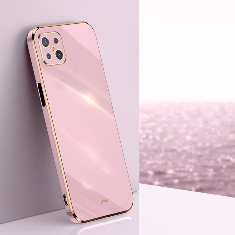 XINLI Straight Edge 6D Electroplate TPU Phone Case, For OPPO A92s, For OPPO A93, For OPPO F11