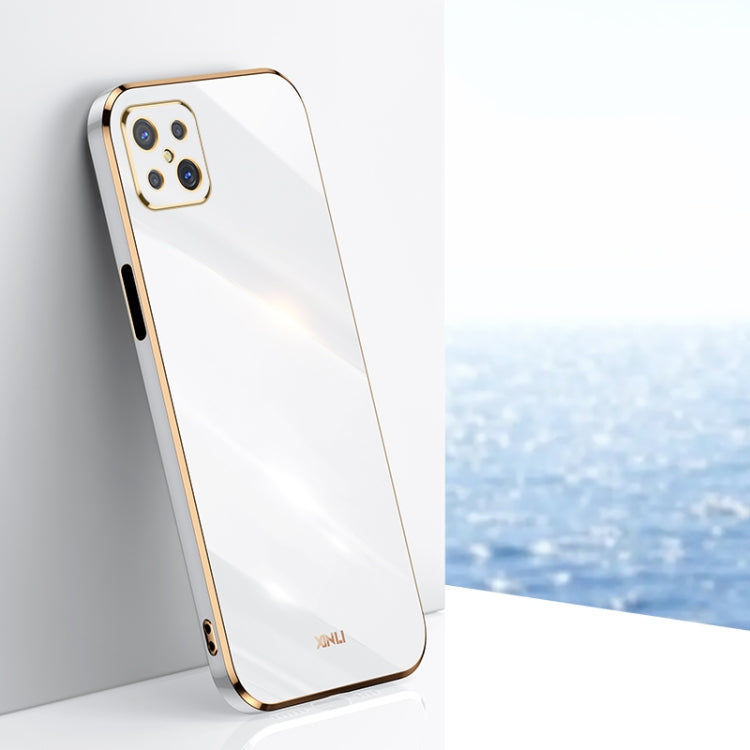 XINLI Straight Edge 6D Electroplate TPU Phone Case, For OPPO A92s, For OPPO A93, For OPPO F11