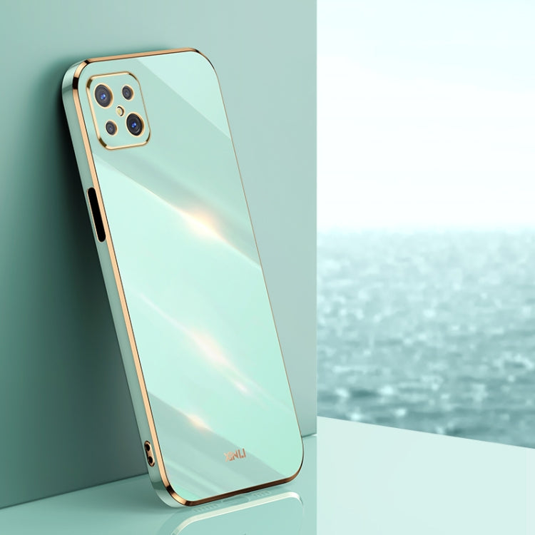 XINLI Straight Edge 6D Electroplate TPU Phone Case, For OPPO A92s, For OPPO A93, For OPPO F11