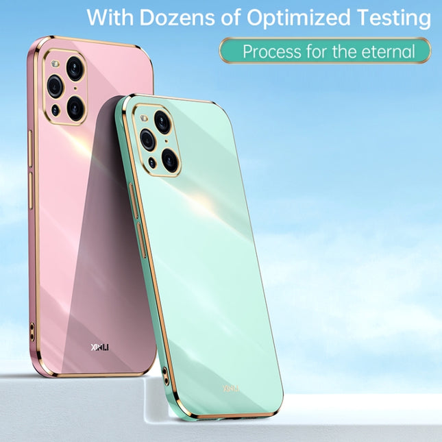 XINLI Straight Edge 6D Electroplate TPU Phone Case, For OPPO Find X3 Pro, For OPPO K9, For OPPO Reno4