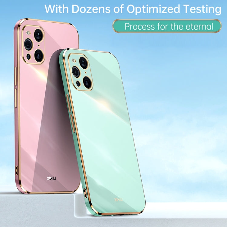 XINLI Straight Edge 6D Electroplate TPU Phone Case, For OPPO Find X3 Pro, For OPPO K9, For OPPO Reno4