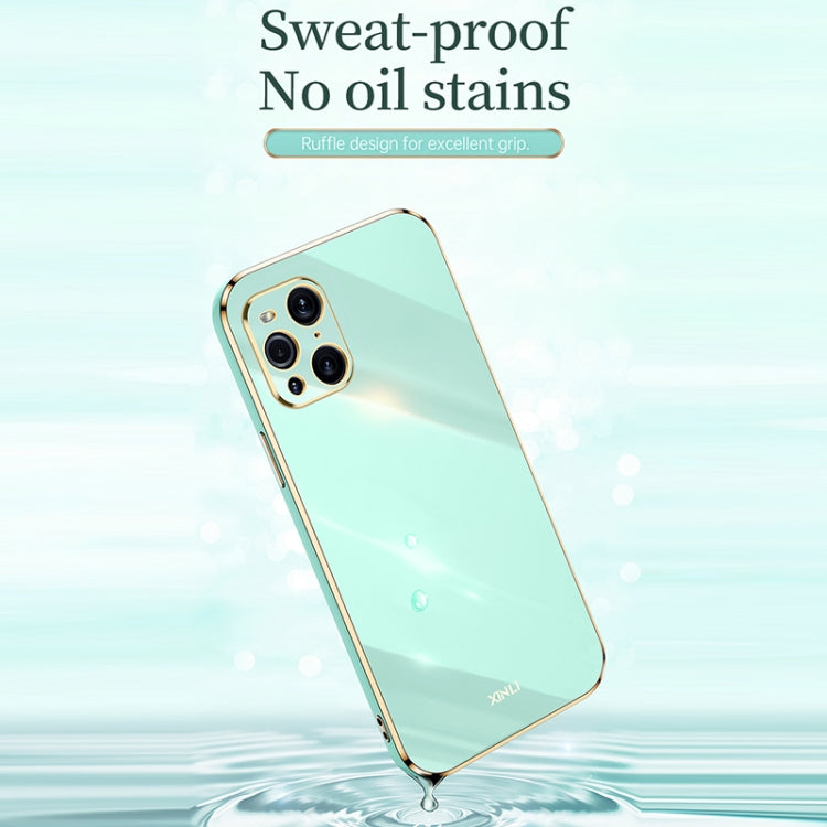 XINLI Straight Edge 6D Electroplate TPU Phone Case, For OPPO Find X3 Pro, For OPPO K9, For OPPO Reno4