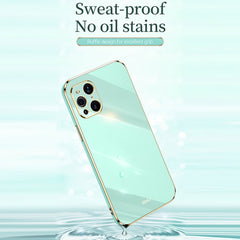 XINLI Straight Edge 6D Electroplate TPU Phone Case, For OPPO Find X3 Pro, For OPPO K9, For OPPO Reno4