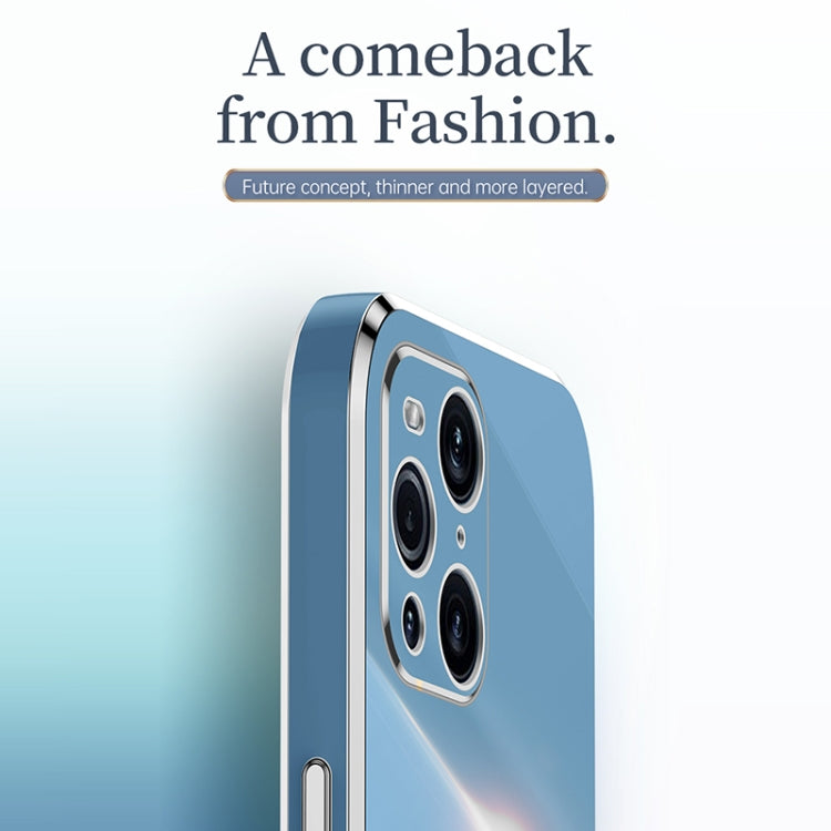 XINLI Straight Edge 6D Electroplate TPU Phone Case, For OPPO Find X3 Pro, For OPPO K9, For OPPO Reno4