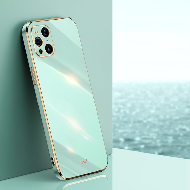 XINLI Straight Edge 6D Electroplate TPU Phone Case, For OPPO Find X3 Pro, For OPPO K9, For OPPO Reno4