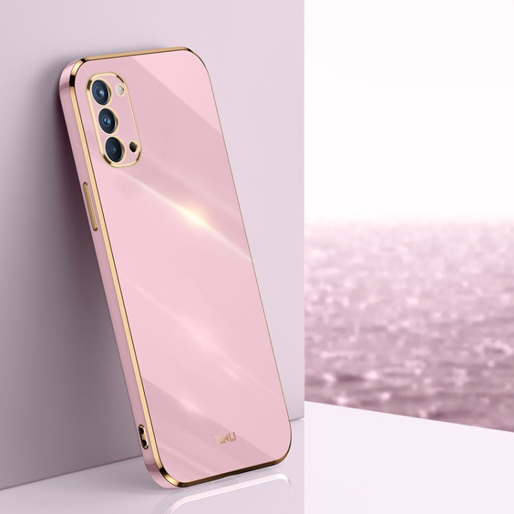 XINLI Straight Edge 6D Electroplate TPU Phone Case, For OPPO Find X3 Pro, For OPPO K9, For OPPO Reno4