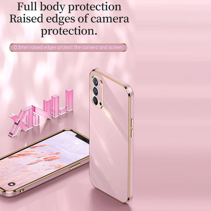 XINLI Straight Edge 6D Electroplate TPU Phone Case, For OPPO Reno4 Pro, For OPPO Reno4 SE, For OPPO Reno5 4G