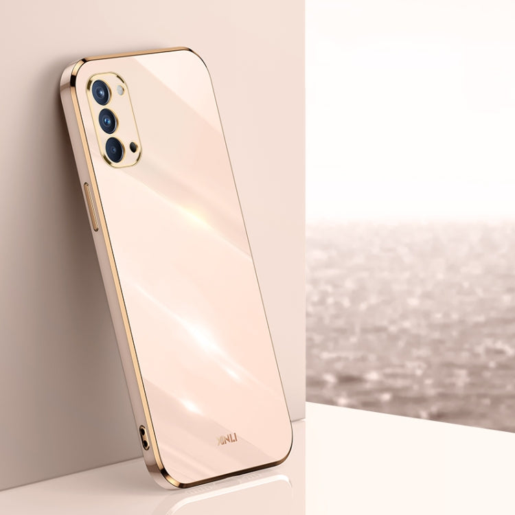 XINLI Straight Edge 6D Electroplate TPU Phone Case, For OPPO Reno4 Pro, For OPPO Reno4 SE, For OPPO Reno5 4G