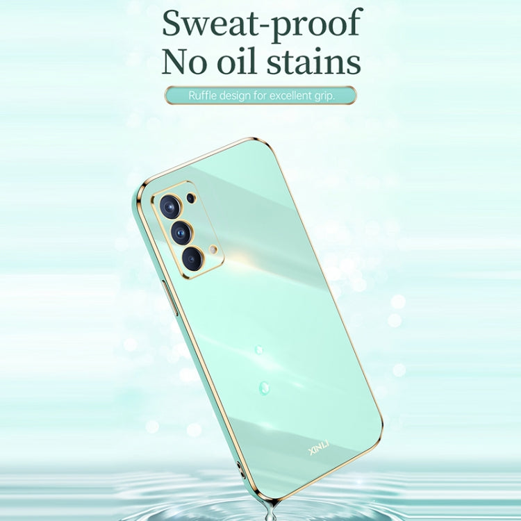 XINLI Straight Edge 6D Electroplate TPU Phone Case, For OPPO Reno5 Pro, For OPPO Reno5 Pro+, For OPPO Reno6 Pro 5G