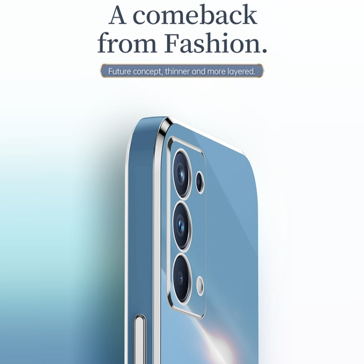 XINLI Straight Edge 6D Electroplate TPU Phone Case, For OPPO Reno5 Pro, For OPPO Reno5 Pro+, For OPPO Reno6 Pro 5G