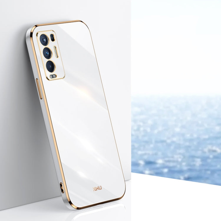 XINLI Straight Edge 6D Electroplate TPU Phone Case, For OPPO Reno5 Pro, For OPPO Reno5 Pro+, For OPPO Reno6 Pro 5G