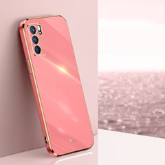 XINLI Straight Edge 6D Electroplate TPU Phone Case, For OPPO Reno6 Pro+ 5G, For OPPO A53 5G, For OPPO Reno6 5G, For OPPO A53
