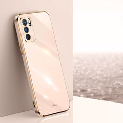 XINLI Straight Edge 6D Electroplate TPU Phone Case, For OPPO Reno6 Pro+ 5G, For OPPO A53 5G, For OPPO Reno6 5G, For OPPO A53