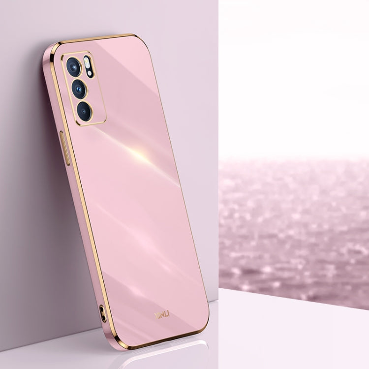 XINLI Straight Edge 6D Electroplate TPU Phone Case, For OPPO Reno5 Pro, For OPPO Reno5 Pro+, For OPPO Reno6 Pro 5G