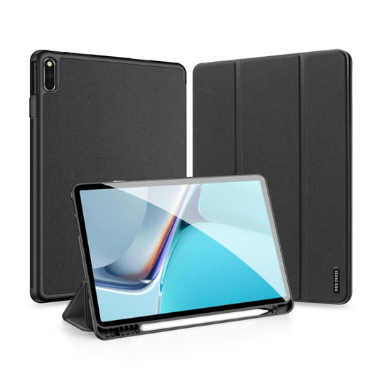 DUX DUCIS Domo Series Horizontal Flip Magnetic PU Leather Case with Three-folding Holder, For Huawei MatePad 11 2021