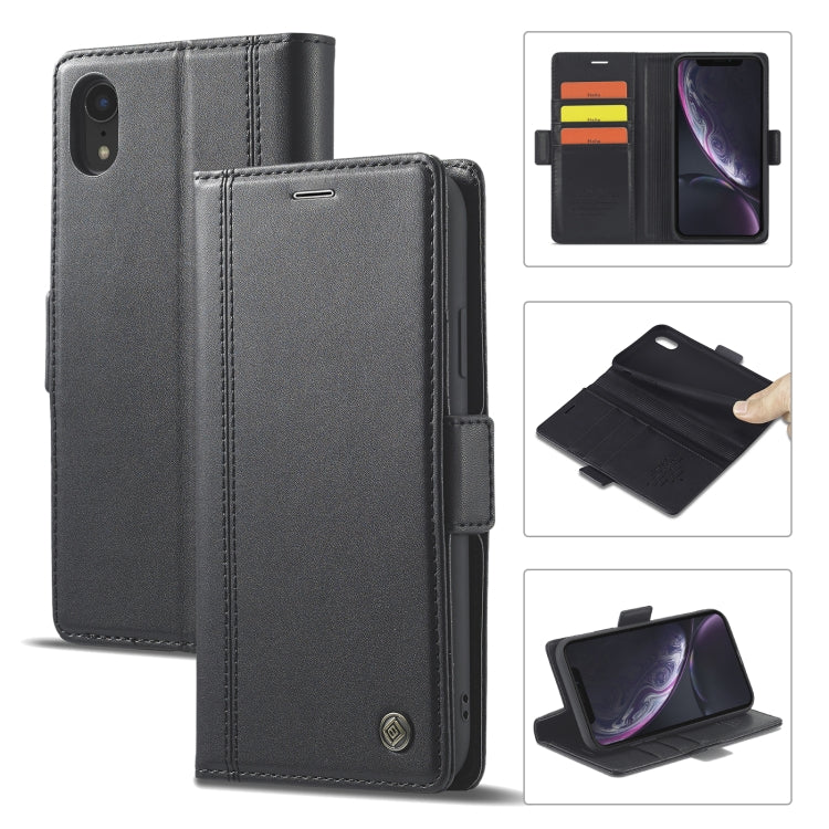 LC.IMEEKE - Funda de piel sintética y TPU con tapa horizontal, con hebilla magnética, ranuras para tarjetas y billetera, para iPhone 8 Plus y 7 Plus, iPhone X/XS, iPhone XS Max, iPhone XR, iPhone 11, iPhone 11 Pro