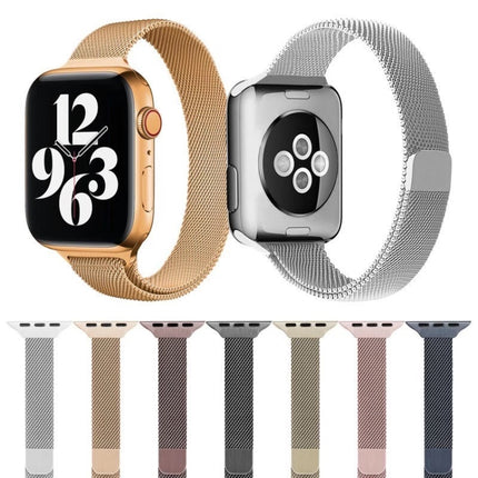 Milan Loopback Small Waist Replacement Watchband For Apple Watch Series, 7 41mm / 6 & SE & 5 & 4 40mm / 3 & 2 & 1 38mm, 7 45mm / 6 & SE & 5 & 4 44mm / 3 & 2 & 1 42mm
