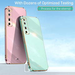 XINLI Straight Edge 6D Electroplate TPU Phone Case, For Huawei nova 7 5G, For Huawei nova 7 Pro 5G, For Huawei nova 7 SE