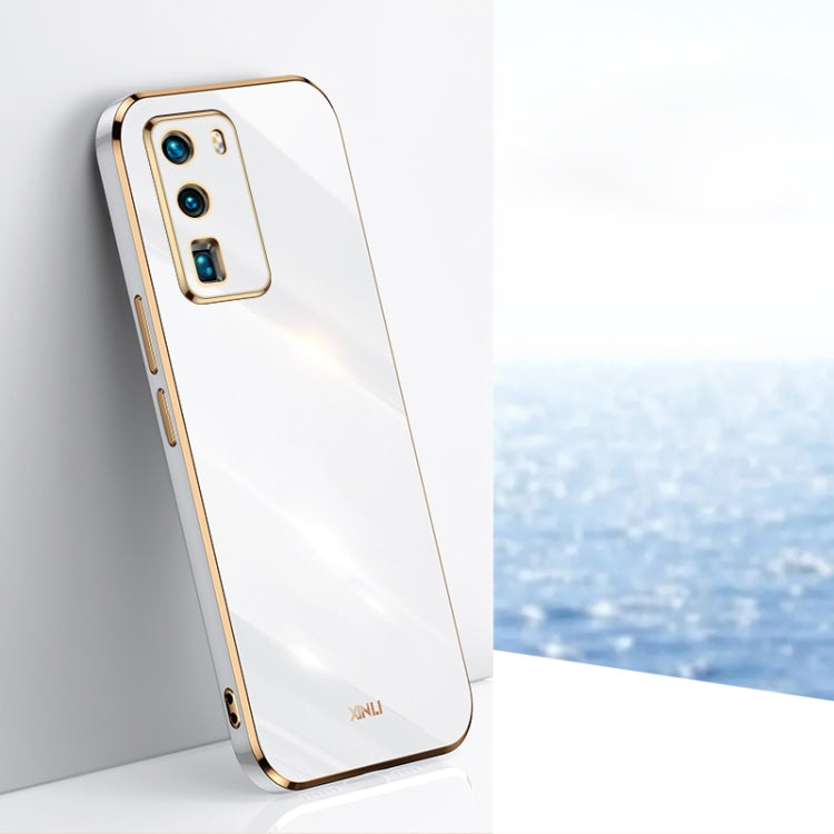 XINLI Straight Edge 6D Electroplate TPU Phone Case, For Huawei P40, For Huawei P40 Pro, For Honor 20