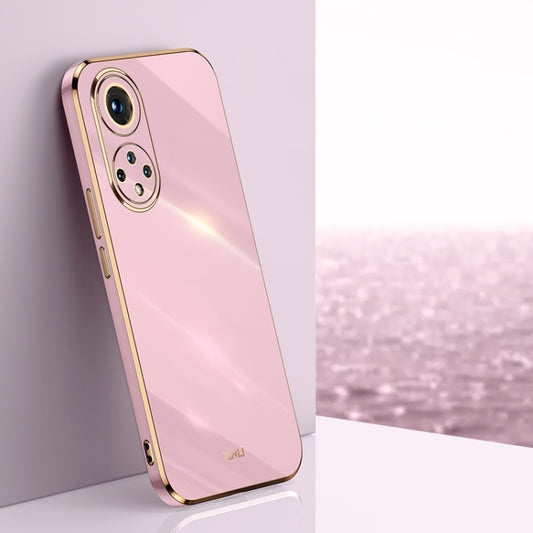 XINLI Straight Edge 6D Electroplate TPU Phone Case, For Honor 50
