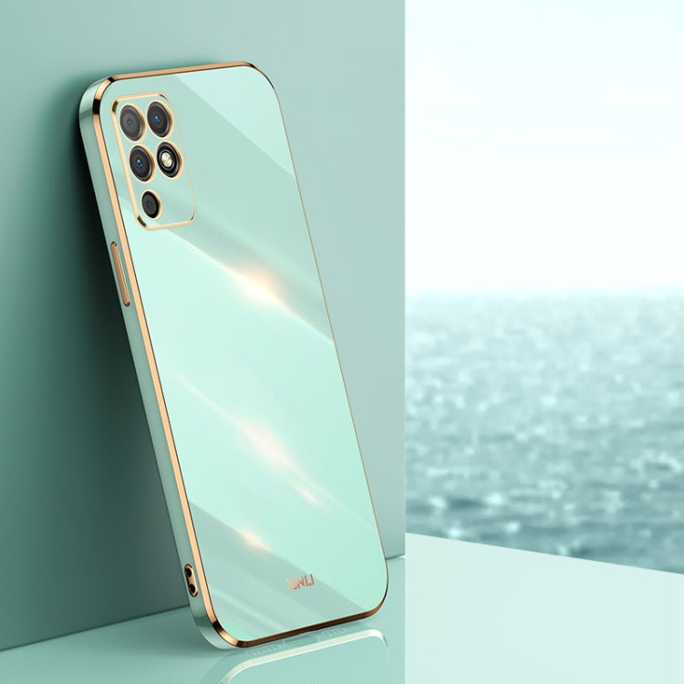 XINLI Straight Edge 6D Electroplate TPU Phone Case, For Honor Play 5T Youth, For Honor V40 5G, For Honor X10 5G