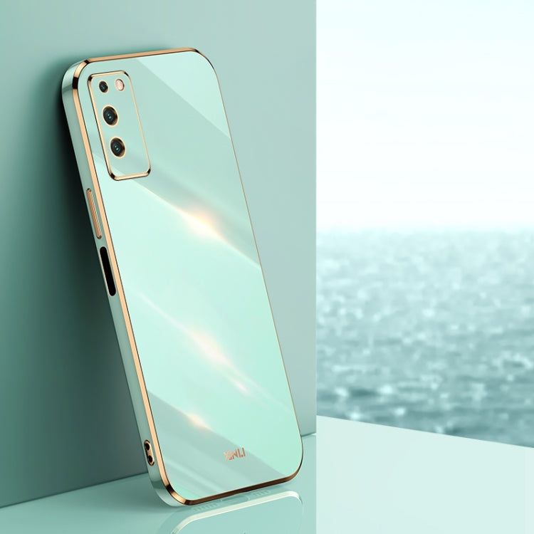 XINLI Straight Edge 6D Electroplate TPU Phone Case, For Honor Play 5T Youth, For Honor V40 5G, For Honor X10 5G