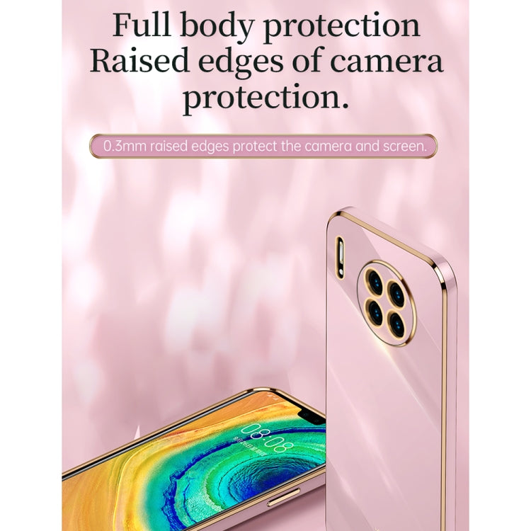 XINLI Straight Edge 6D Electroplate TPU Phone Case with Ring Holder, For Huawei Mate 30, For Huawei Mate 30 Pro, For Huawei Mate 40