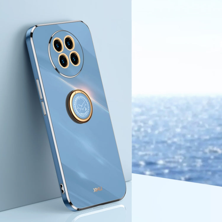 XINLI Straight Edge 6D Electroplate TPU Phone Case with Ring Holder, For Huawei Mate 30, For Huawei Mate 30 Pro, For Huawei Mate 40