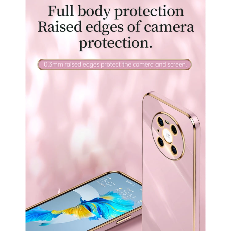 XINLI Straight Edge 6D Electroplate TPU Phone Case with Ring Holder, For Huawei Mate 40 Pro, For Huawei nova 6 5G, For Huawei nova 6 SE