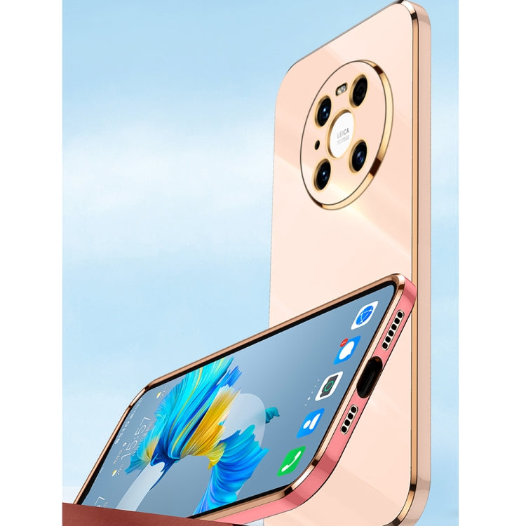 XINLI Straight Edge 6D Electroplate TPU Phone Case with Ring Holder, For Huawei Mate 40 Pro, For Huawei nova 6 5G, For Huawei nova 6 SE
