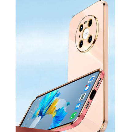 XINLI Straight Edge 6D Electroplate TPU Phone Case with Ring Holder, For Huawei Mate 40 Pro, For Huawei nova 6 5G, For Huawei nova 6 SE