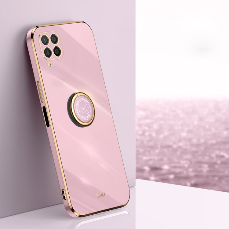 XINLI Straight Edge 6D Electroplate TPU Phone Case with Ring Holder, For Huawei Mate 40 Pro, For Huawei nova 6 5G, For Huawei nova 6 SE
