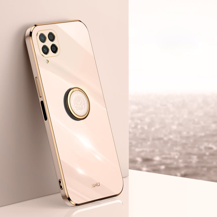 XINLI Straight Edge 6D Electroplate TPU Phone Case with Ring Holder, For Huawei Mate 40 Pro, For Huawei nova 6 5G, For Huawei nova 6 SE