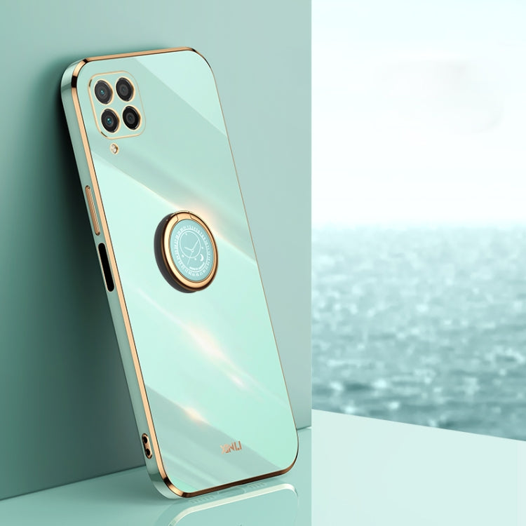 XINLI Straight Edge 6D Electroplate TPU Phone Case with Ring Holder, For Huawei Mate 40 Pro, For Huawei nova 6 5G, For Huawei nova 6 SE