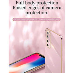 XINLI Straight Edge 6D Electroplate TPU Phone Case with Ring Holder, For Huawei nova 7 5G, For Huawei nova 7 Pro 5G, For Huawei nova 7 SE