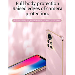 XINLI Straight Edge 6D Electroplate TPU Phone Case with Ring Holder, For Huawei nova 8 5G, For Huawei nova 8 Pro 5G, For Huawei nova 8 SE