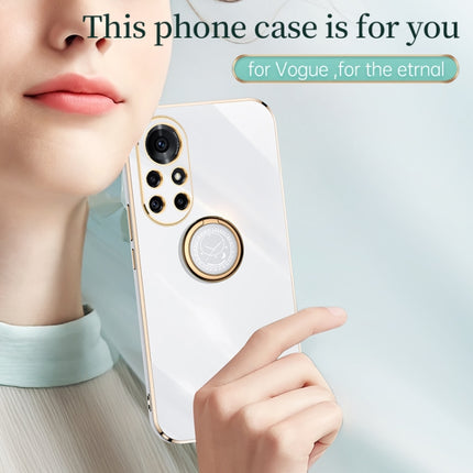 XINLI Straight Edge 6D Electroplate TPU Phone Case with Ring Holder, For Huawei nova 8 5G, For Huawei nova 8 Pro 5G, For Huawei nova 8 SE