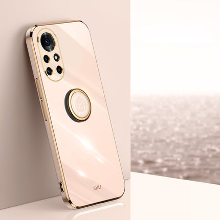 XINLI Straight Edge 6D Electroplate TPU Phone Case with Ring Holder, For Huawei nova 8 5G, For Huawei nova 8 Pro 5G, For Huawei nova 8 SE