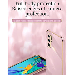 XINLI Straight Edge 6D Electroplate TPU Phone Case with Ring Holder, For Huawei P30, For Huawei P30 Pro, For Huawei P30 Lite