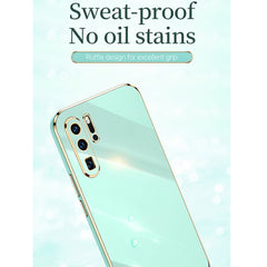 XINLI Straight Edge 6D Electroplate TPU Phone Case with Ring Holder, For Huawei P30, For Huawei P30 Pro, For Huawei P30 Lite
