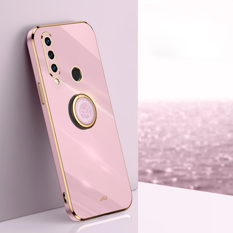 XINLI Straight Edge 6D Electroplate TPU Phone Case with Ring Holder, For Huawei P30, For Huawei P30 Pro, For Huawei P30 Lite