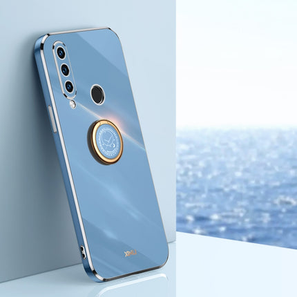 XINLI Straight Edge 6D Electroplate TPU Phone Case with Ring Holder, For Huawei P30, For Huawei P30 Pro, For Huawei P30 Lite