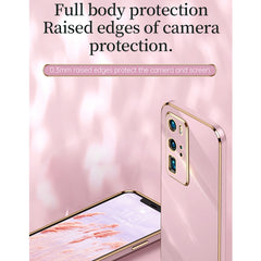XINLI Straight Edge 6D Electroplate TPU Phone Case with Ring Holder, For Huawei P40, For Huawei P40 Pro, For Honor 20
