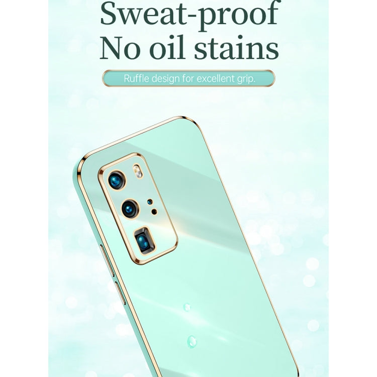 XINLI Straight Edge 6D Electroplate TPU Phone Case with Ring Holder, For Huawei P40, For Huawei P40 Pro, For Honor 20