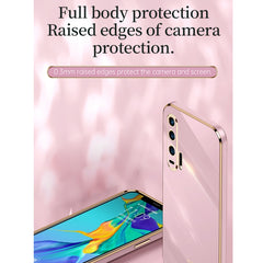 XINLI Straight Edge 6D Electroplate TPU Phone Case with Ring Holder, For Honor 20 Pro, For Honor 20 Lite, For Honor 30