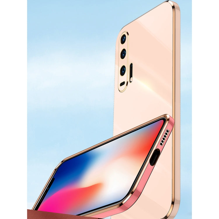 XINLI Straight Edge 6D Electroplate TPU Phone Case with Ring Holder, For Honor 20 Pro, For Honor 20 Lite, For Honor 30