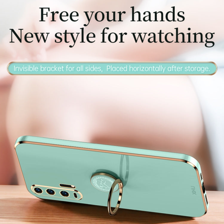XINLI Straight Edge 6D Electroplate TPU Phone Case with Ring Holder, For Honor 20 Pro, For Honor 20 Lite, For Honor 30