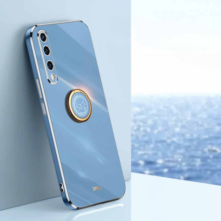 XINLI Straight Edge 6D Electroplate TPU Phone Case with Ring Holder, For Honor 20 Pro, For Honor 20 Lite, For Honor 30
