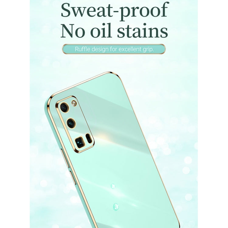 XINLI Straight Edge 6D Electroplate TPU Phone Case with Ring Holder, For Honor 30 Pro, For Honor 30S, For Honor 30 Youth